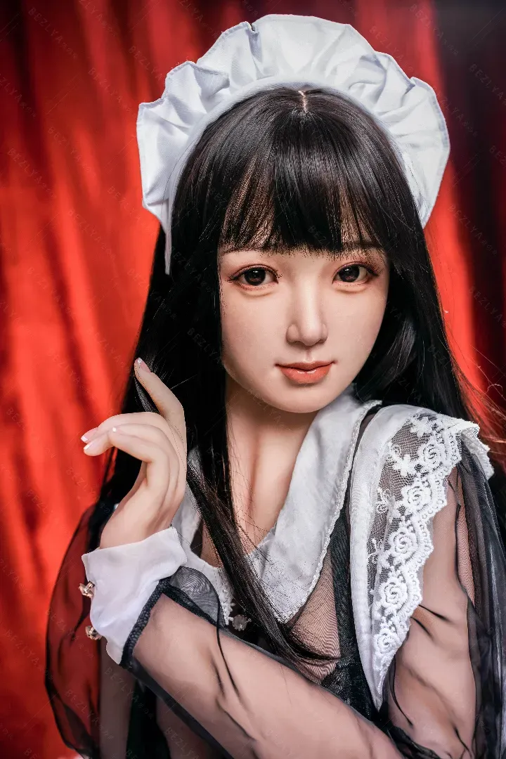155cm (5ft1) G-Cup Realistic Silicone Head + TPE Body Hybrid Sex Doll Diedou, Head Diedou